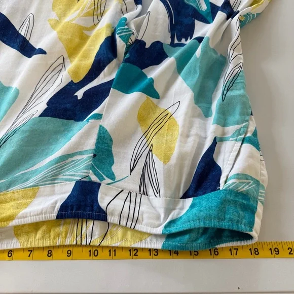 Chico's Vibrant Linen Lightweight Print Pants Size 16P - Picture 5 of 16